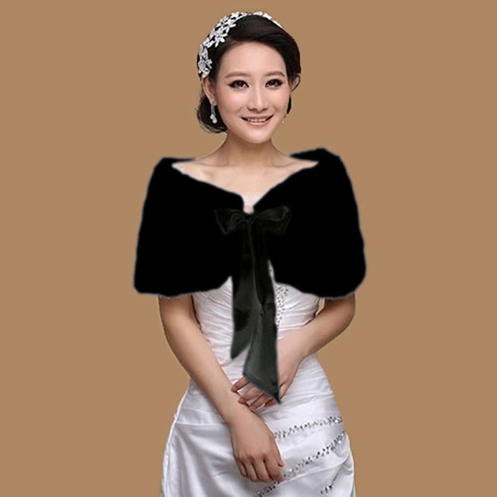 Women's Bridal Wedding Faux Fu - огляд і ціна Stole Wedding Shawl