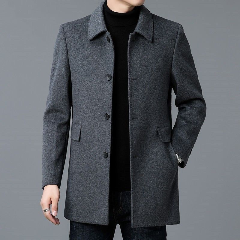 Wool Blend Coat White Mans Sha - огляд і ціна Muffler Men Wool