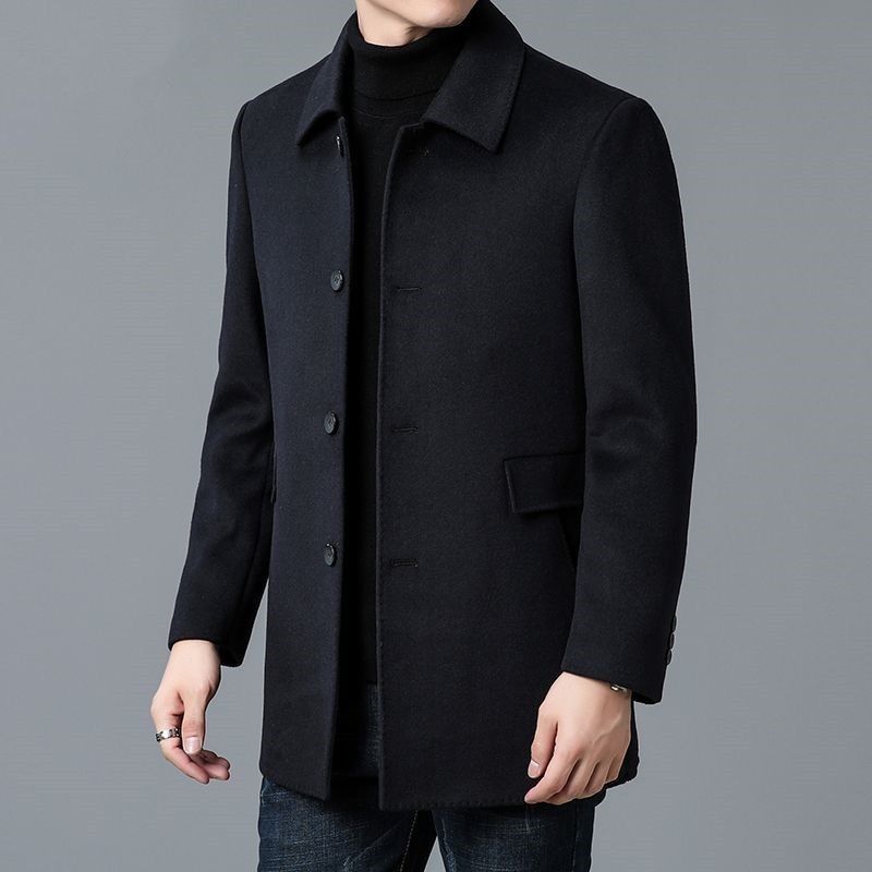 Wool Blend Coat White Mans Sha - огляд і ціна Muffler Men Wool