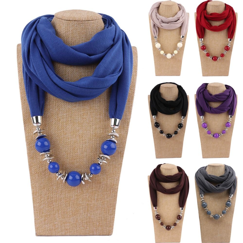 Fashion Chiffon Scarf Beaded E - огляд і ціна Infinity Scarf Knit
