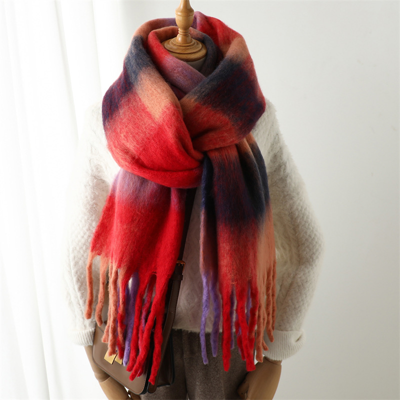 New Autumn Winter Grid Scarf W - огляд і ціна Muffler Men Wool