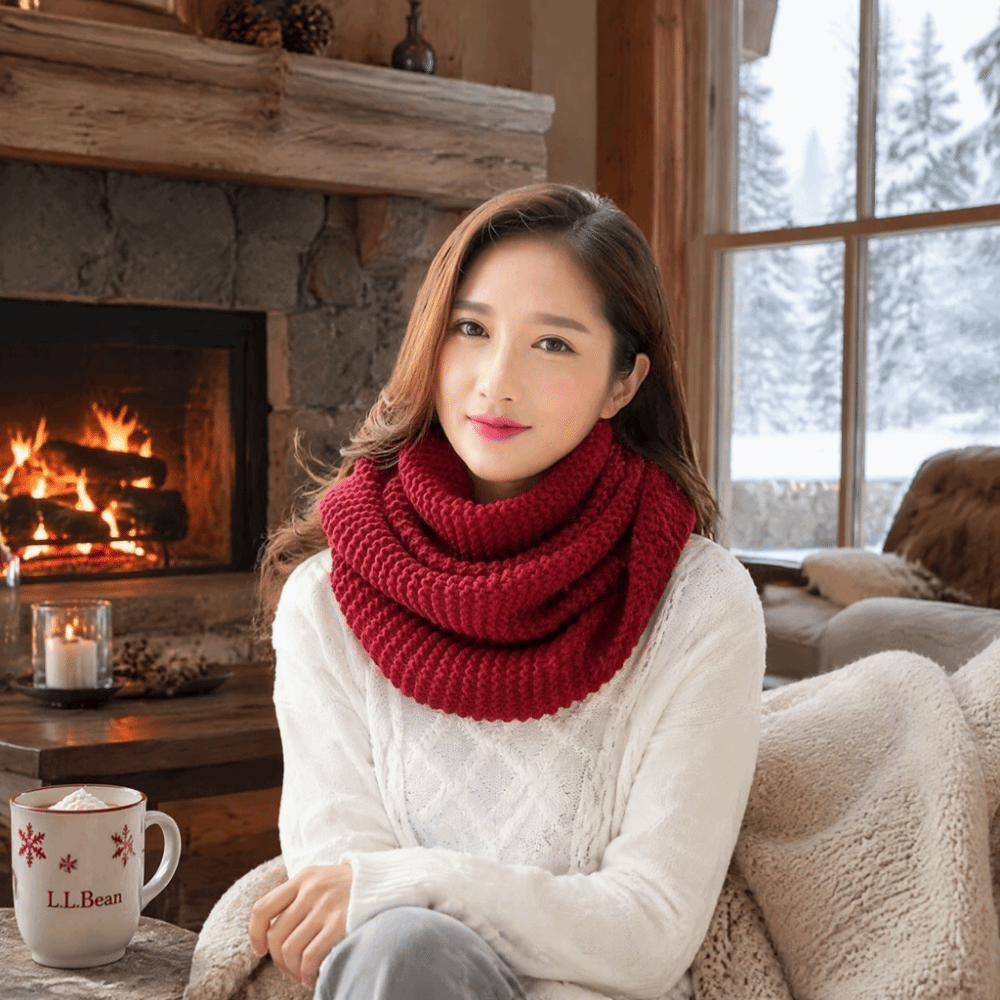 Solid Color Infinity Loop Scar - огляд і ціна Infinity Scarf Knit