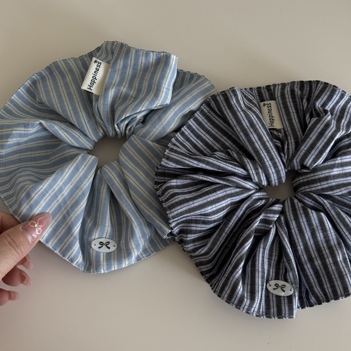 Korea Fashion Stripe Hair Rubb - огляд і ціна Silk Tie Striped
