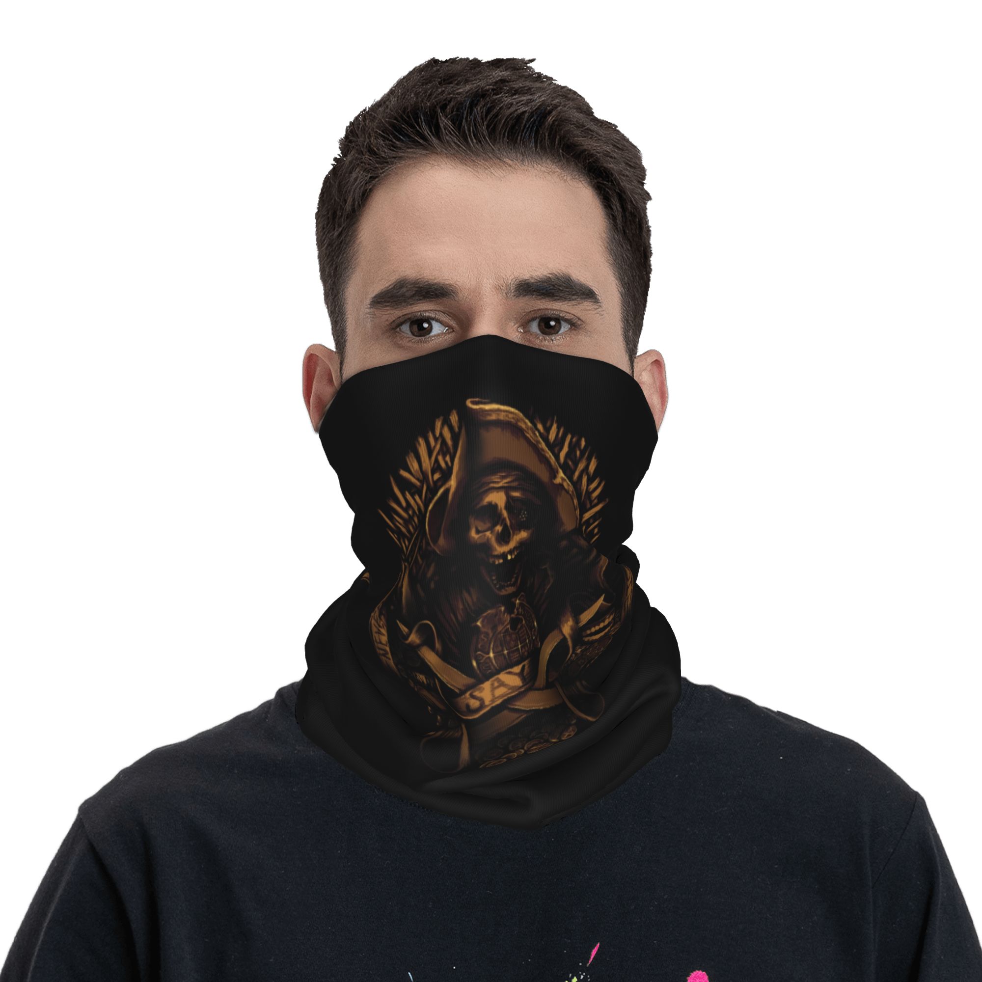 Custom Never Say Die Pirate Sk - огляд і ціна Neck Warmer Tube